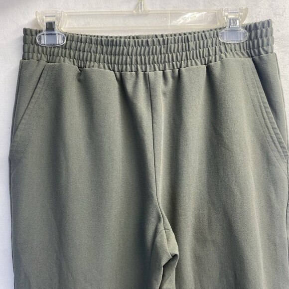 SPLENDID High-Rise Elastic Waist Joggers Pants Women Small Green Side Pockets - Picture 16 of 16